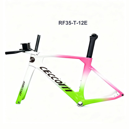 TT01 CECCOTTI TIME TRAIL CARBON BICYCLE FRAMEST142*12 ,T47 Thread BB