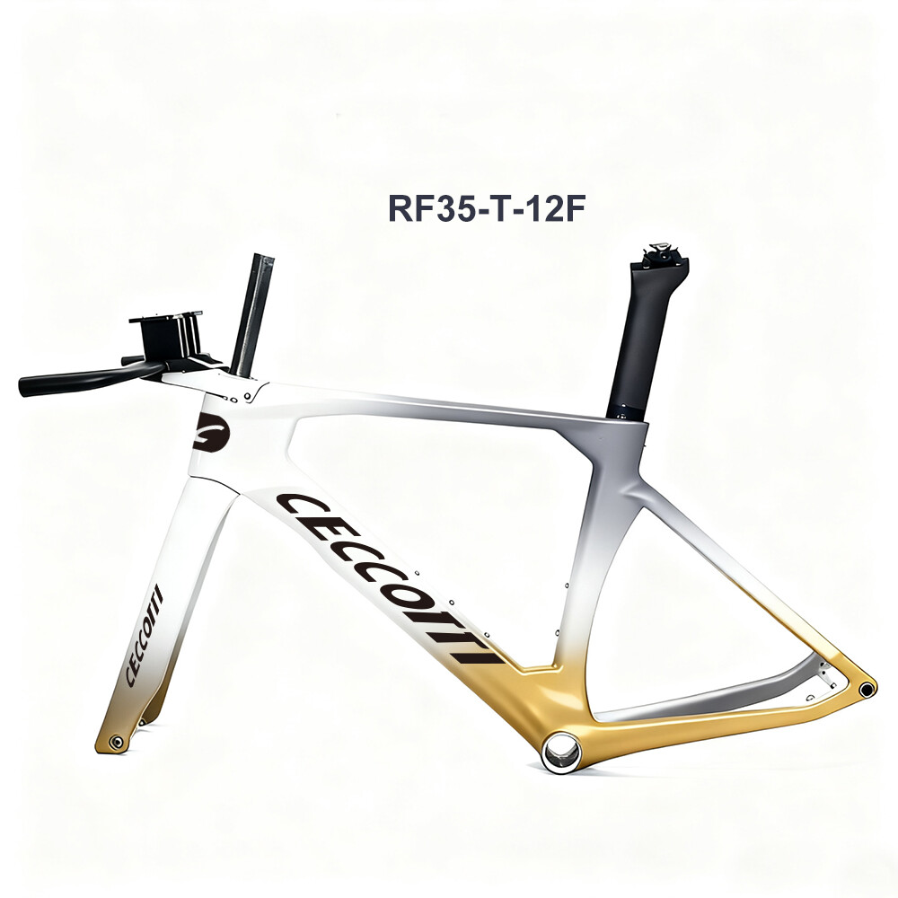 TT01 CECCOTTI TIME TRAIL CARBON BICYCLE FRAMEST142*12 ,T47 Thread BB