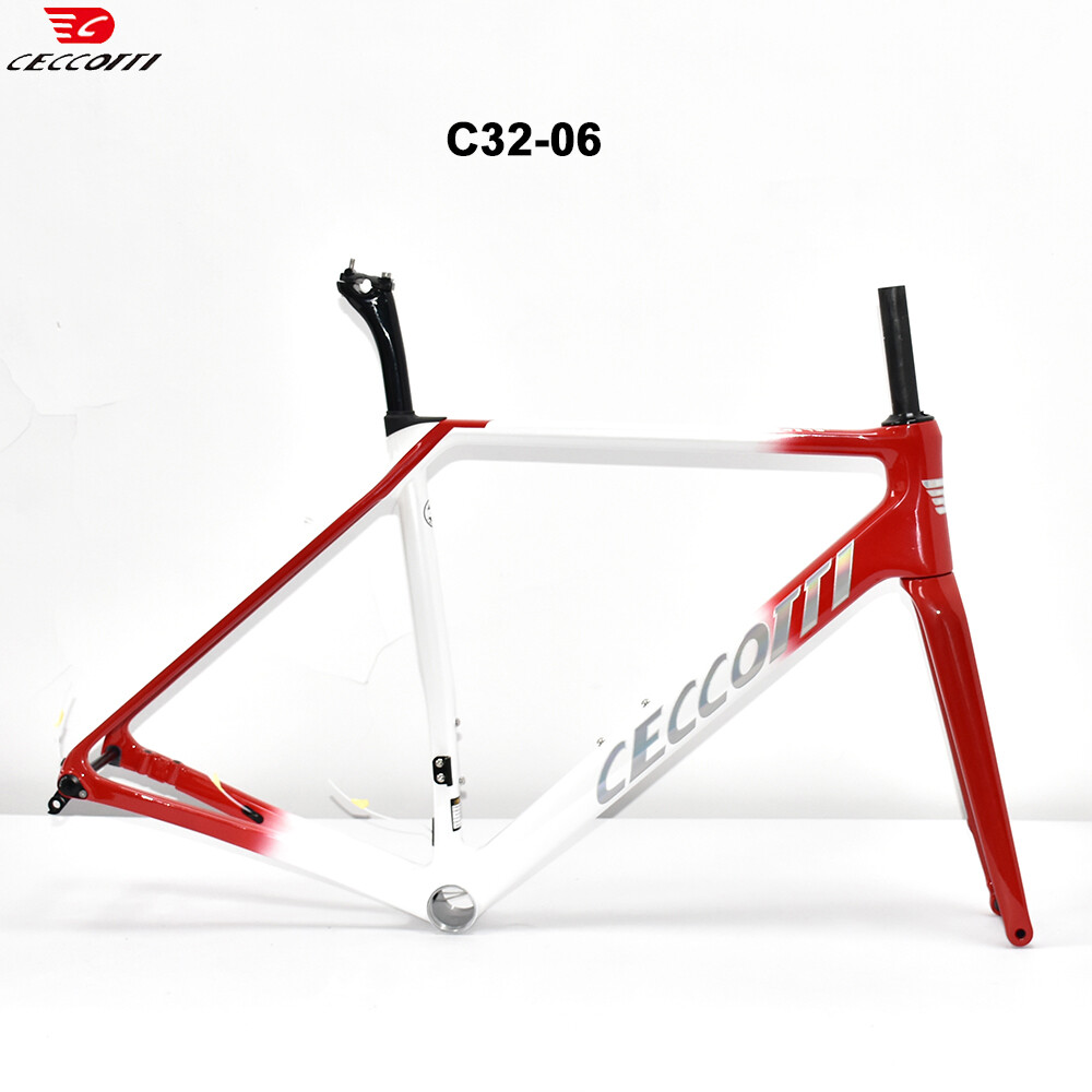 DC032 CECCOTTI CLIMBING CARBON BICYCLE FRAMEST DISC 142*12 T47