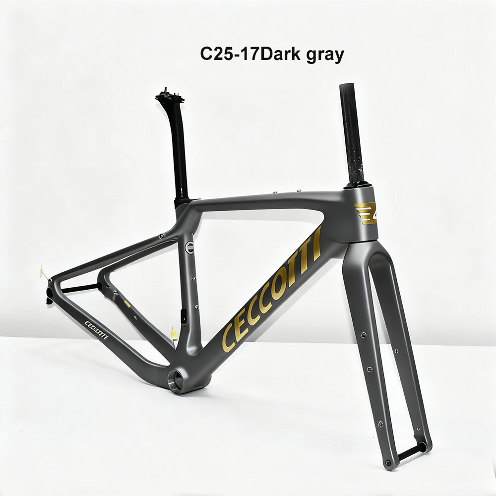 CECCOTTI DC025 GRAVEL TORAY CARBON BICYCLE FRAMEST DISC 142*12 47mm Tire