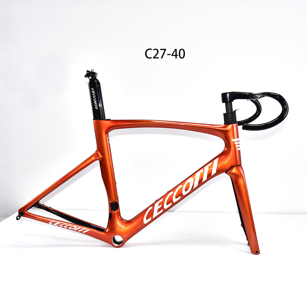 DC027 CECCOTTI DISC 142*12 CARBON ROAD FRAMEST FULL INNER CABLE -Ceccotti Carbon Bicycle