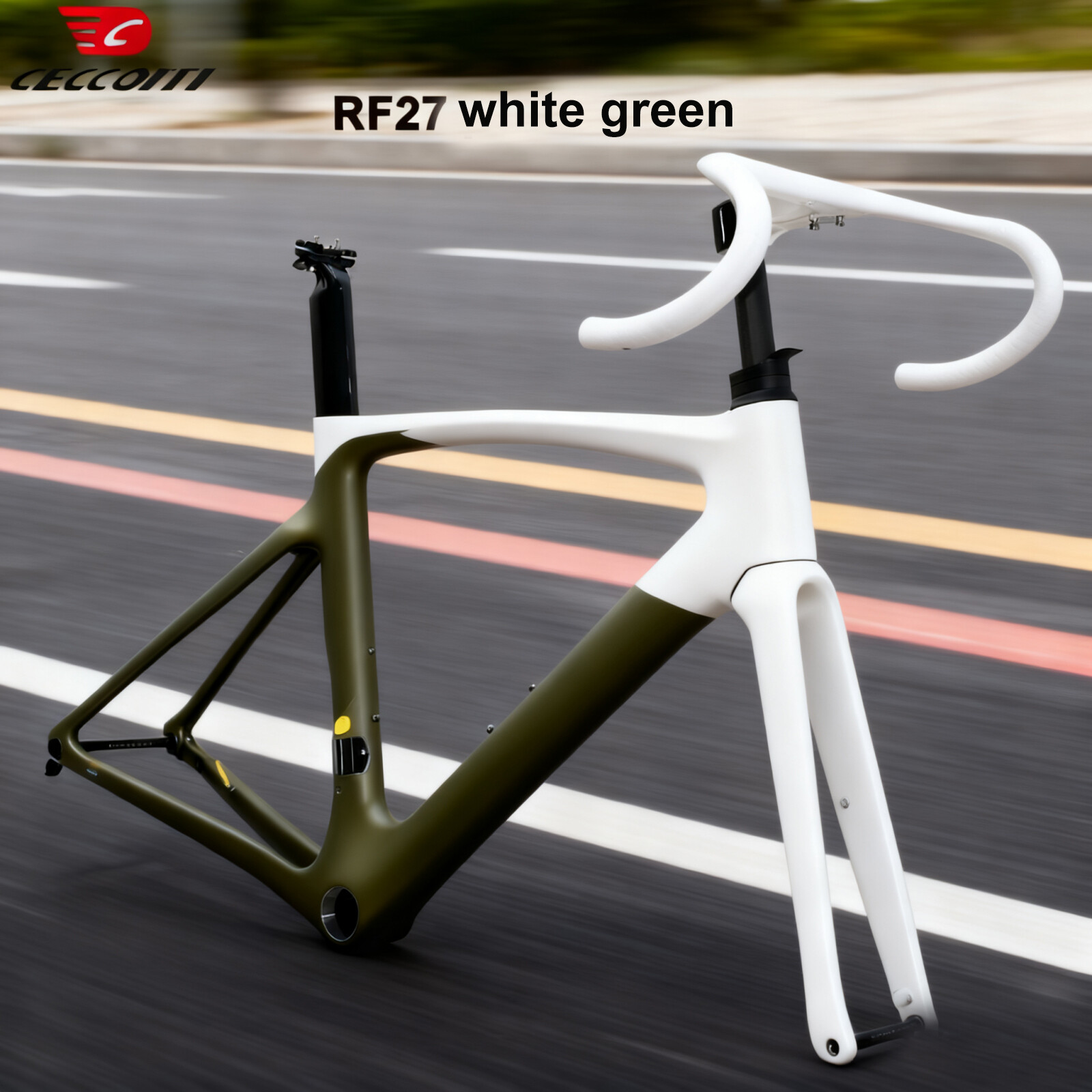 DC027 CECCOTTI DISC 142*12 CARBON ROAD FRAMEST FULL INNER CABLE 