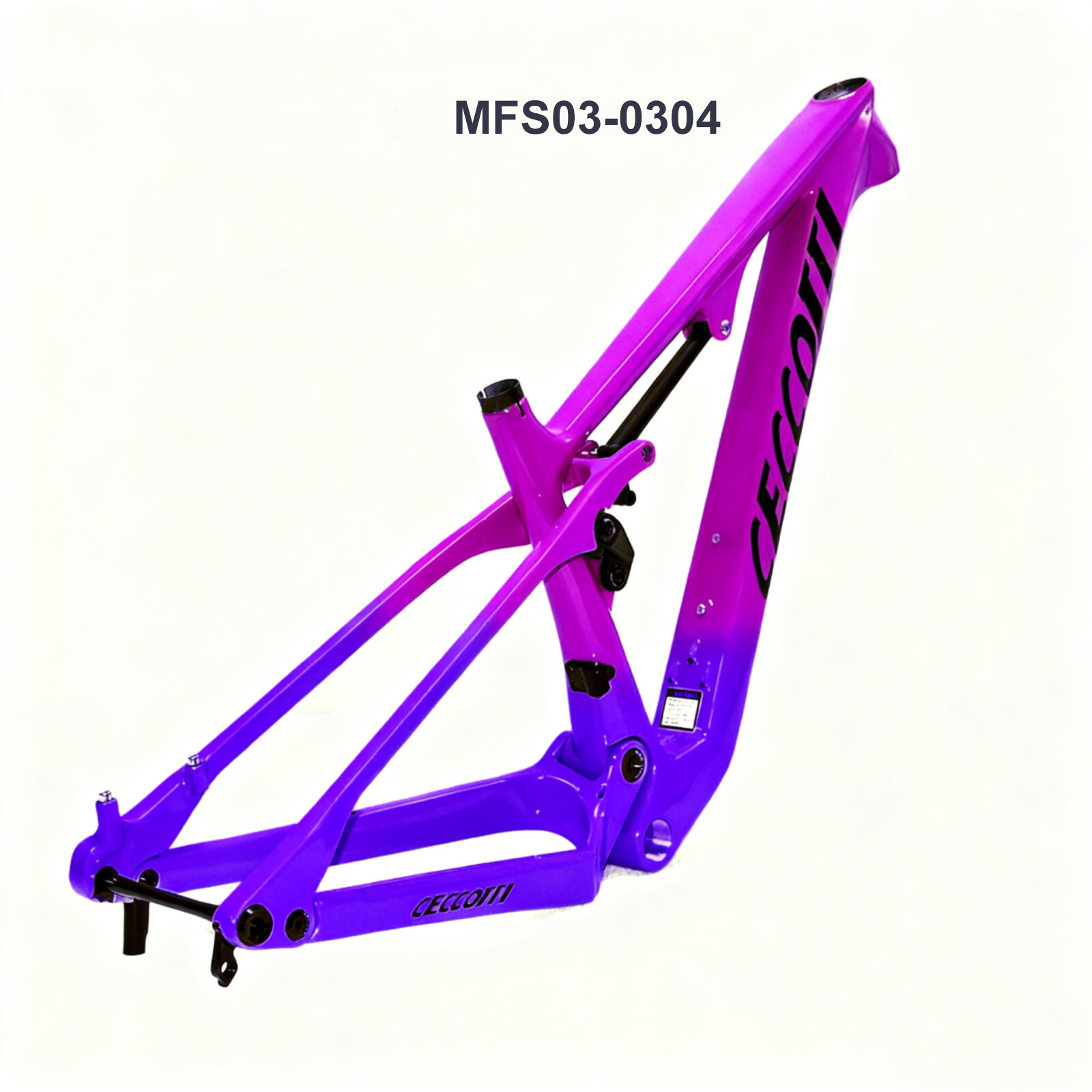 MFS03 CECCOTTI Suspension CARBON MOUTAIN BICYCLE 148*12 -XC 190mm