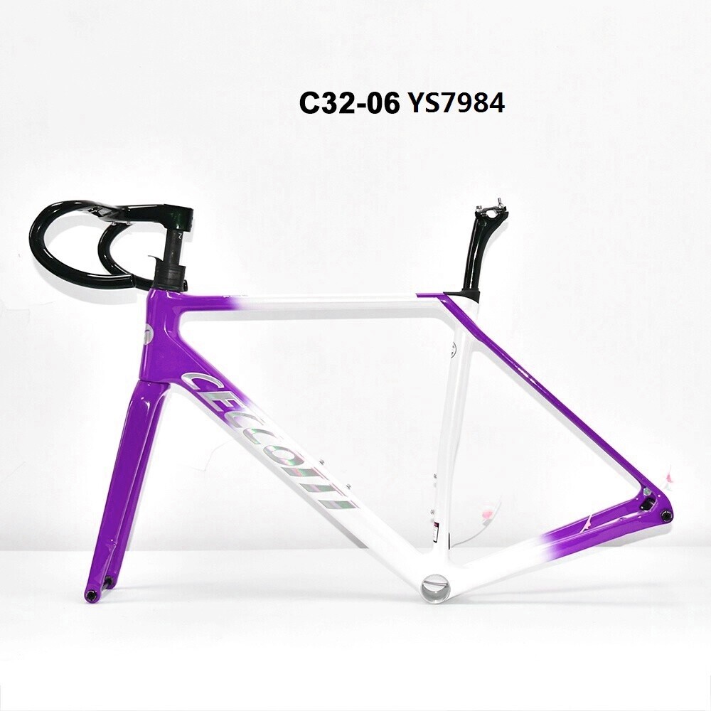 DC032 CECCOTTI CLIMBING CARBON BICYCLE FRAMEST DISC 142*12 T47