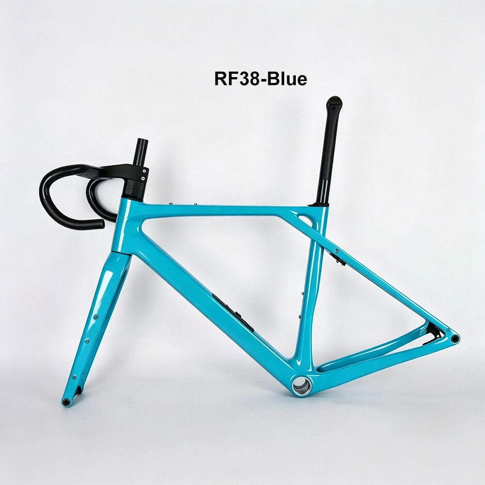 DC038(GR038) CECCOTTI GRAVEL TORAY CARBON BICYCLE FRAMESET DISC 142*12 47mm Tire