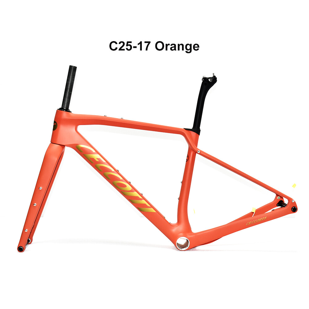 CECCOTTI DC025 GRAVEL TORAY CARBON BICYCLE FRAMEST DISC 142*12 47mm Tire