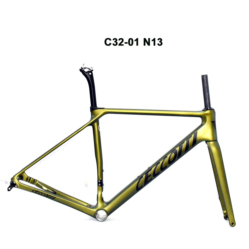 DC032 CECCOTTI CLIMBING CARBON BICYCLE FRAMEST DISC 142*12 T47
