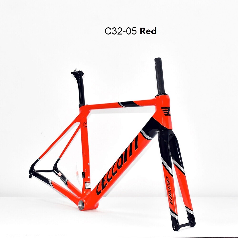 DC032 CECCOTTI CLIMBING CARBON BICYCLE FRAMEST DISC 142*12 T47