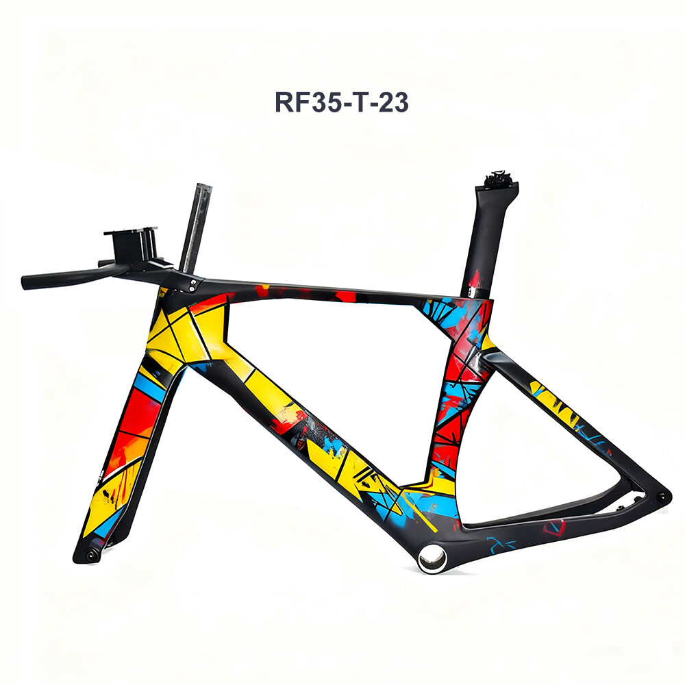 TT01 CECCOTTI TIME TRAIL CARBON BICYCLE FRAMEST142*12 ,T47 Thread BB