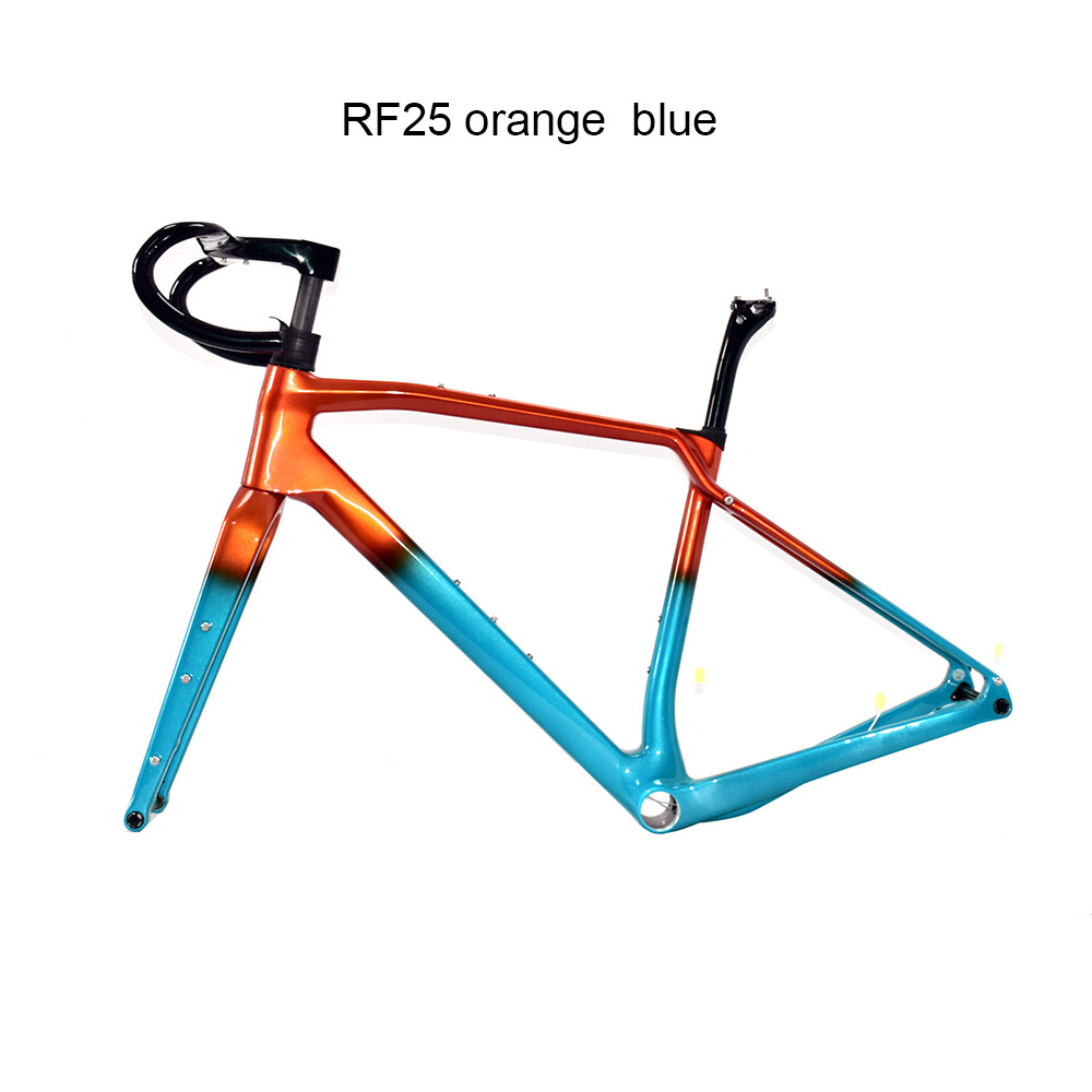 DC025  CECCOTTI GRAVEL TORAY CARBON BICYCLE FRAMESET DISC 142*12 47mm Tire