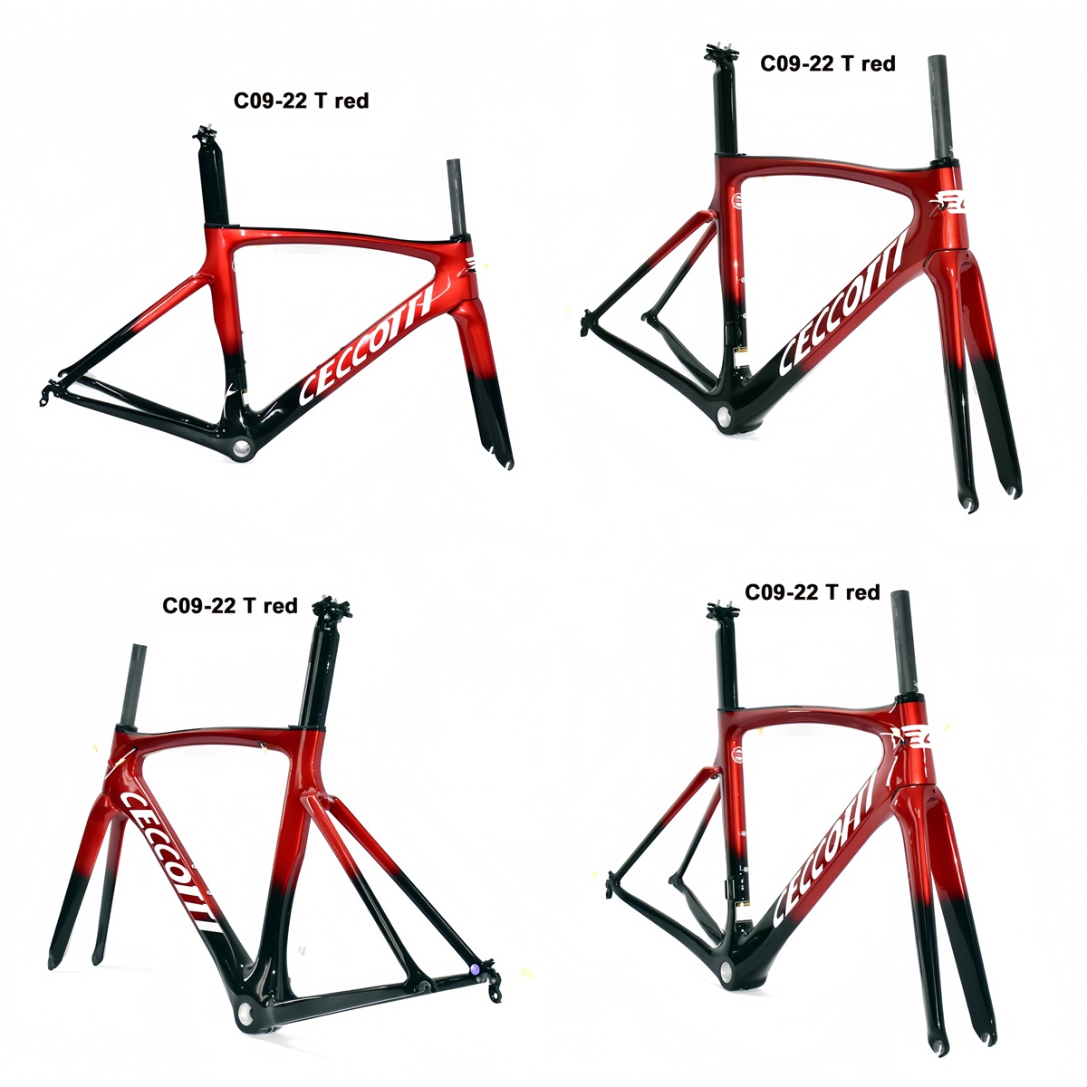 DC009 CECCOTTI V BRAKE CARBON BICYCLE FRAMESET SUPPER LIGHT Rim brake