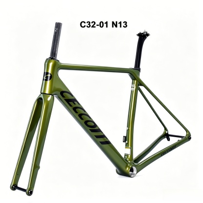 DC032 CECCOTTI CLIMBING CARBON BICYCLE FRAMESET DISC 142*12 T47