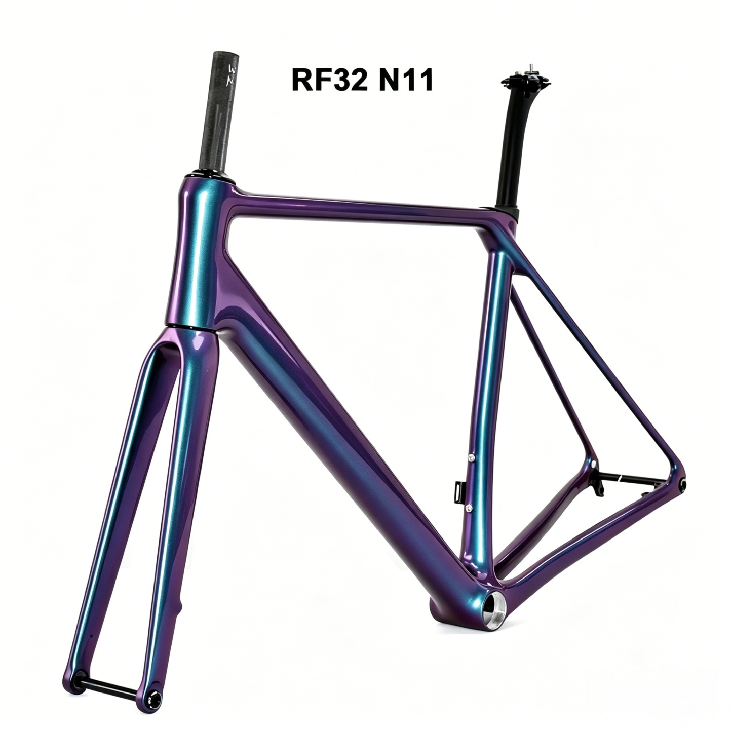 DC032 CECCOTTI CLIMBING CARBON BICYCLE FRAMESET DISC 142*12 T47