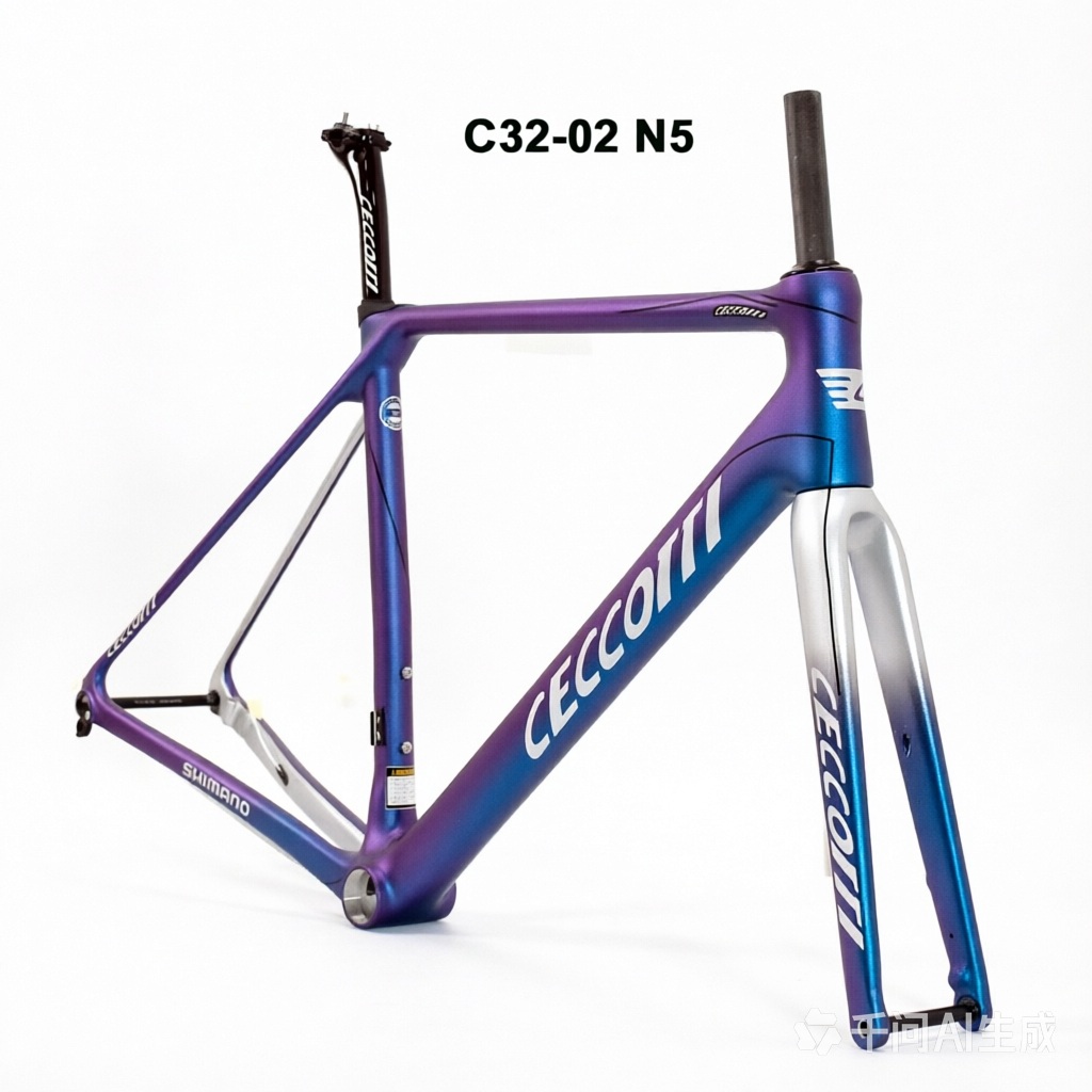 DC032 CECCOTTI CLIMBING CARBON BICYCLE FRAMESET DISC 142*12 T47