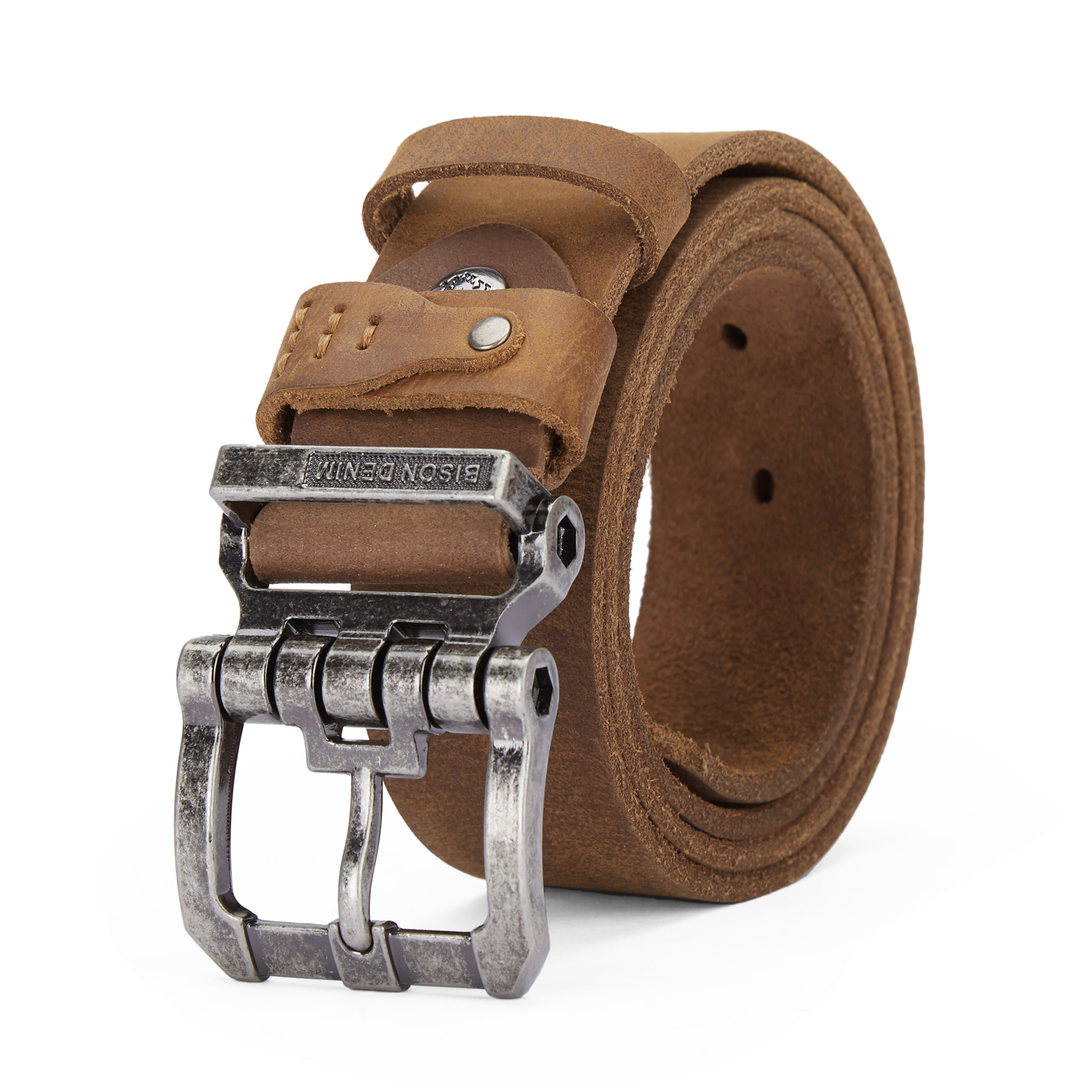 bison denim belt