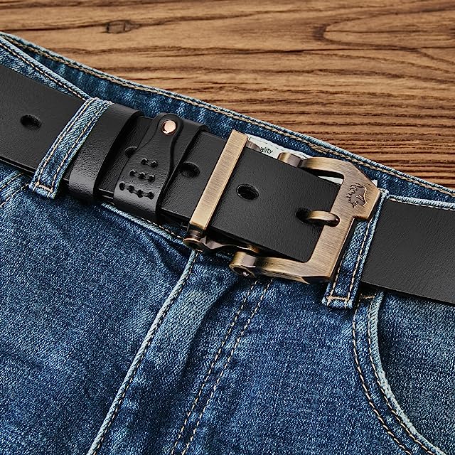 bison denim belt