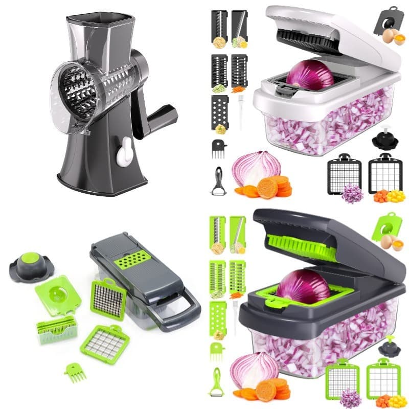 Multifunctional Roller Vegetable Cutter - Slicer & Shredder Grater
