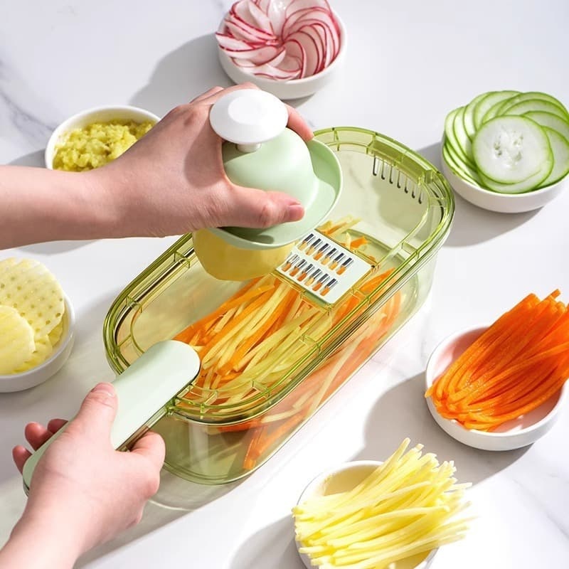 Multi-Functional Veggie Cutter - Potato Radish Slicer & Grater