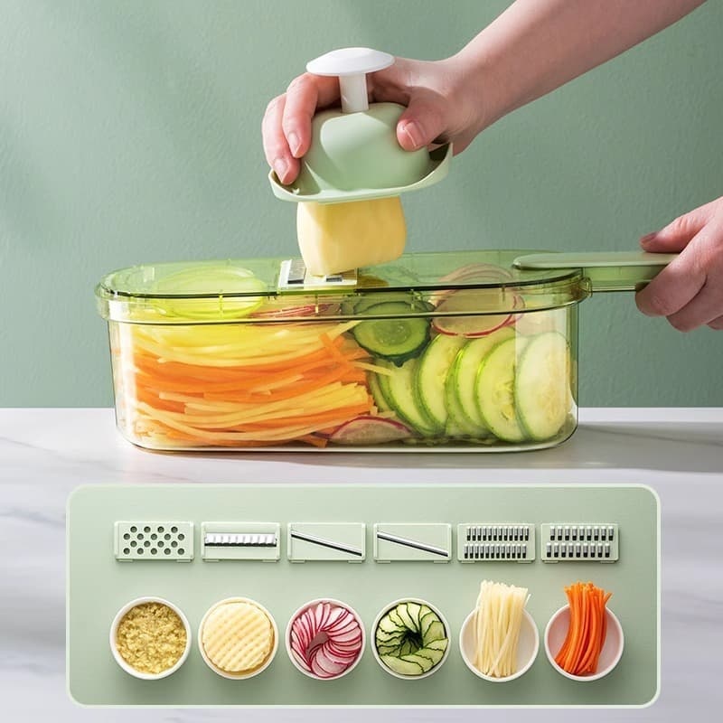 Multi-Functional Veggie Cutter - Potato Radish Slicer & Grater