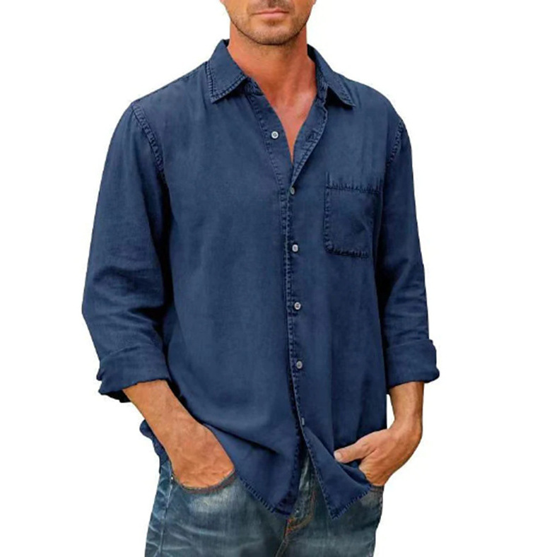 🔥Mens Long Sleeve Button Down Shirt