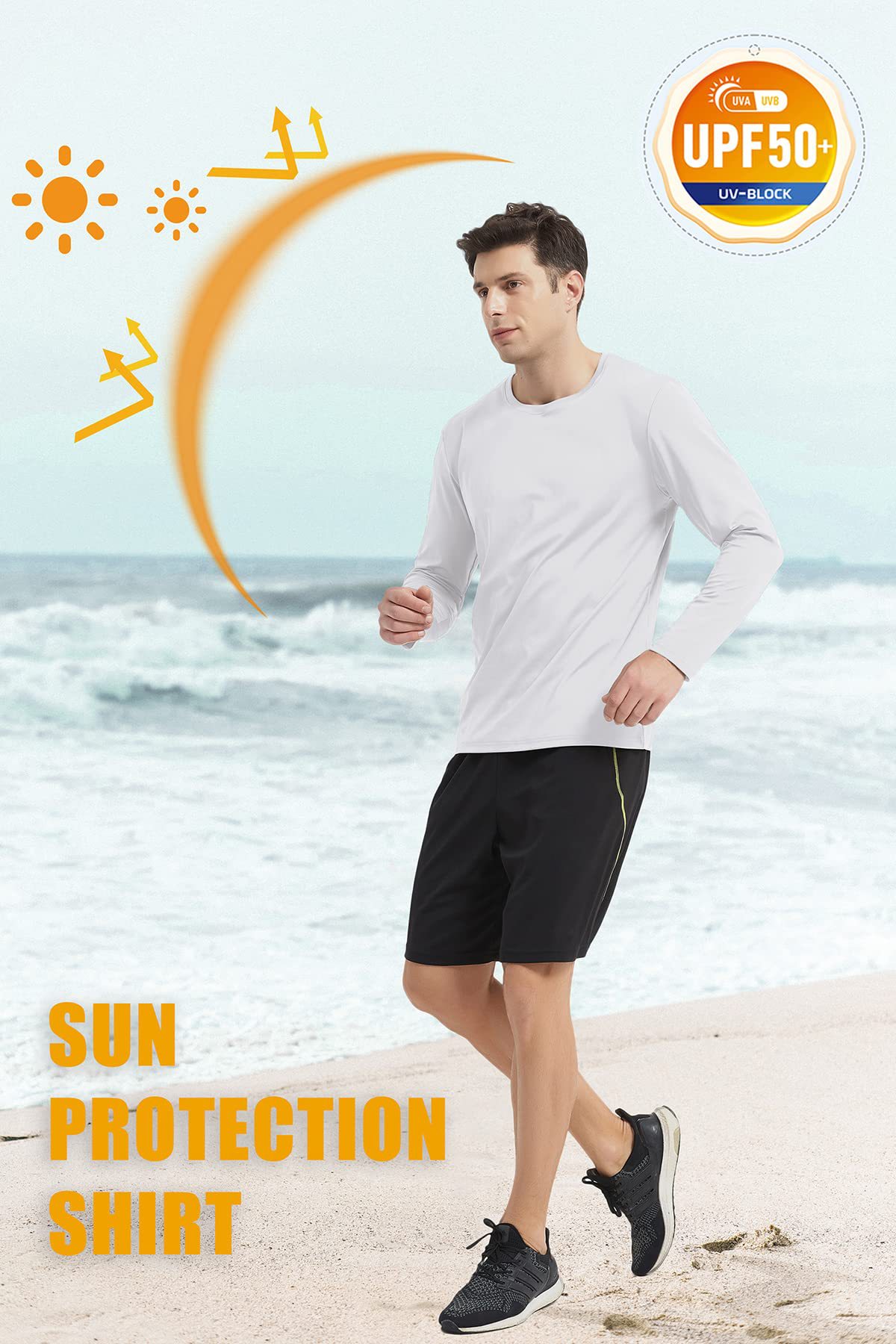 2025 Spring/Summer Men’s Long Sleeve Quick-Dry Sports T-Shirt