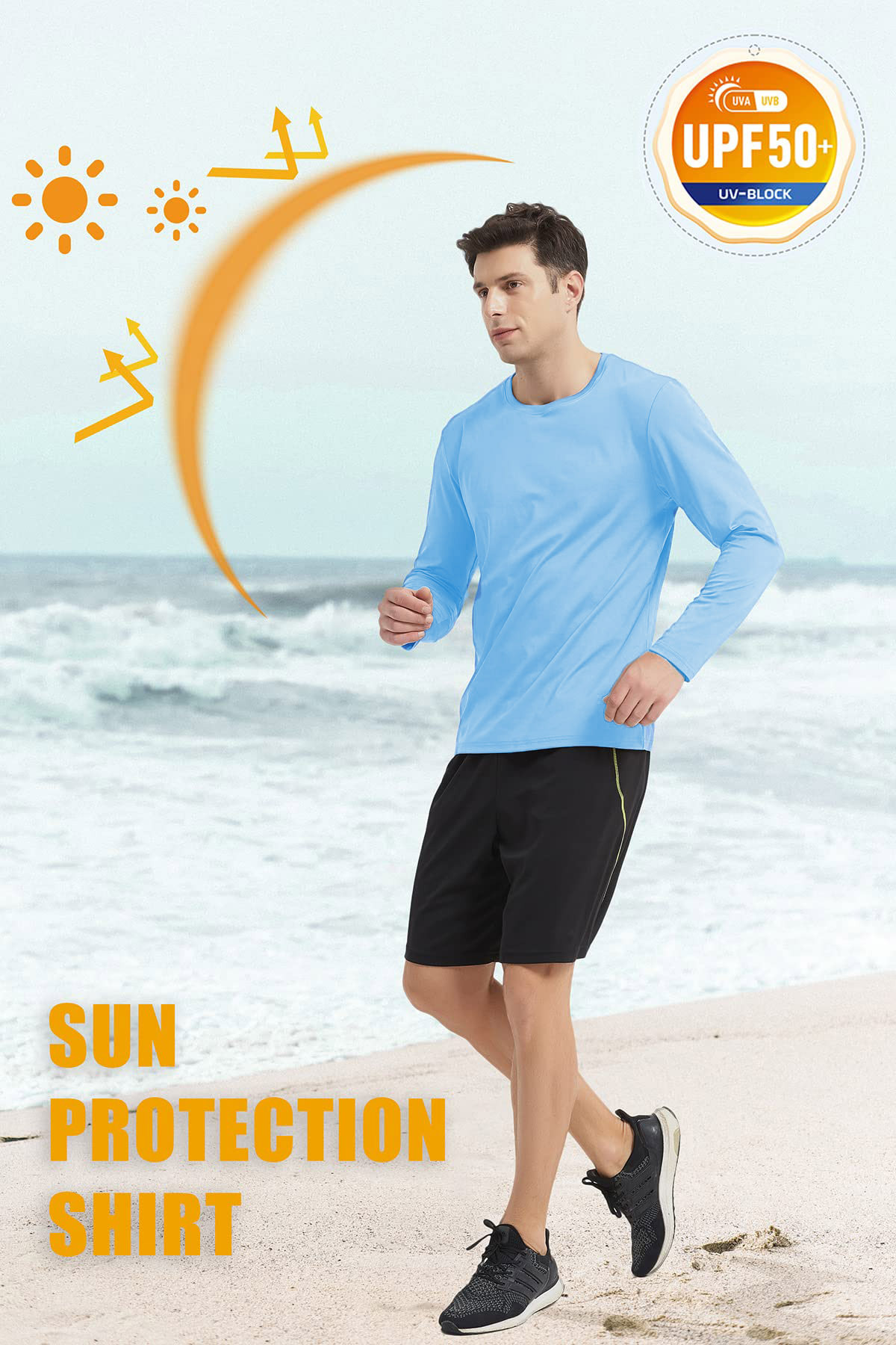 2025 Spring/Summer Men’s Long Sleeve Quick-Dry Sports T-Shirt