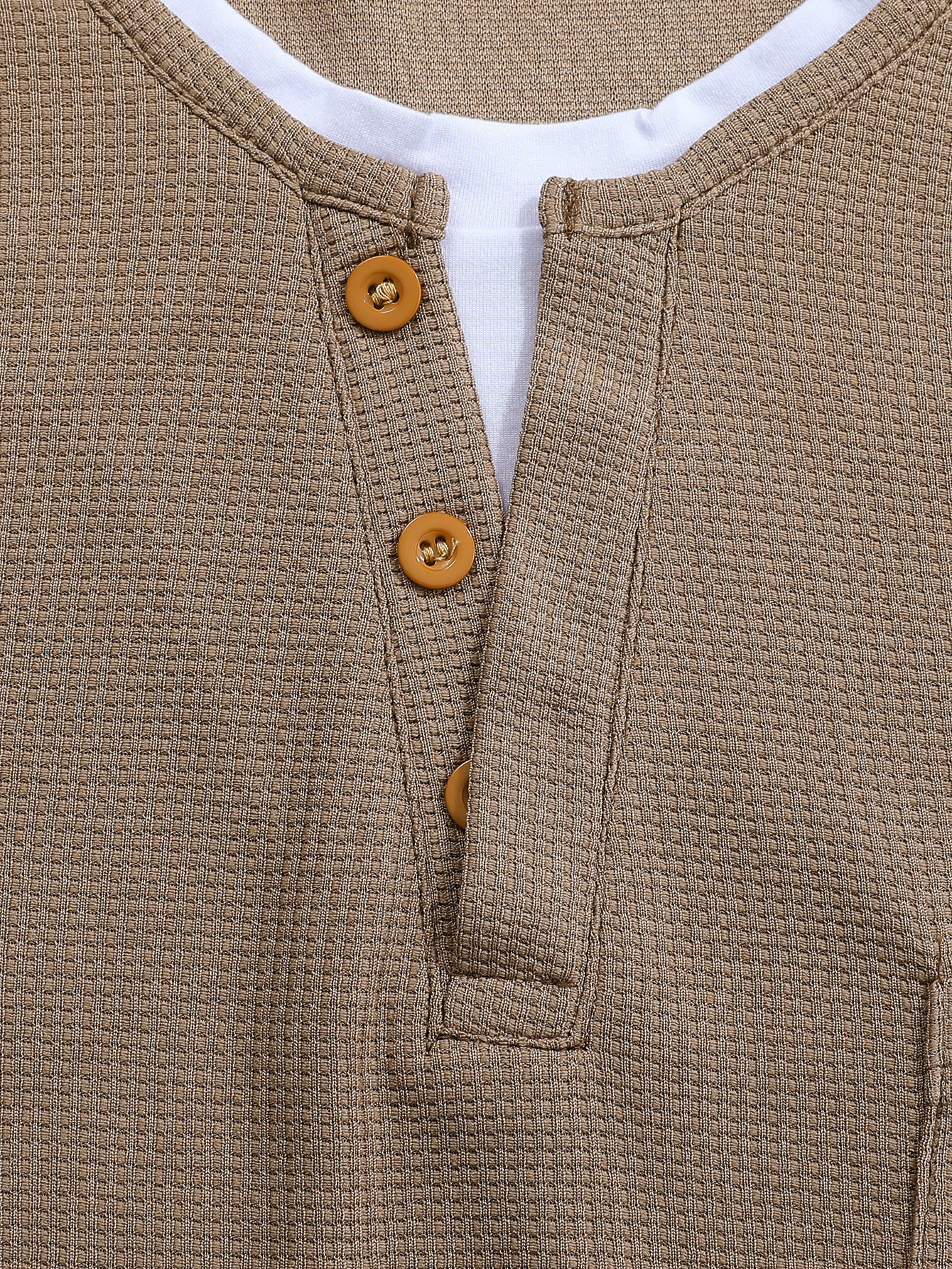 Men's faux two-piece, double-layered V-neck, autumn/winter, stylish, oversized patchwork base layer.