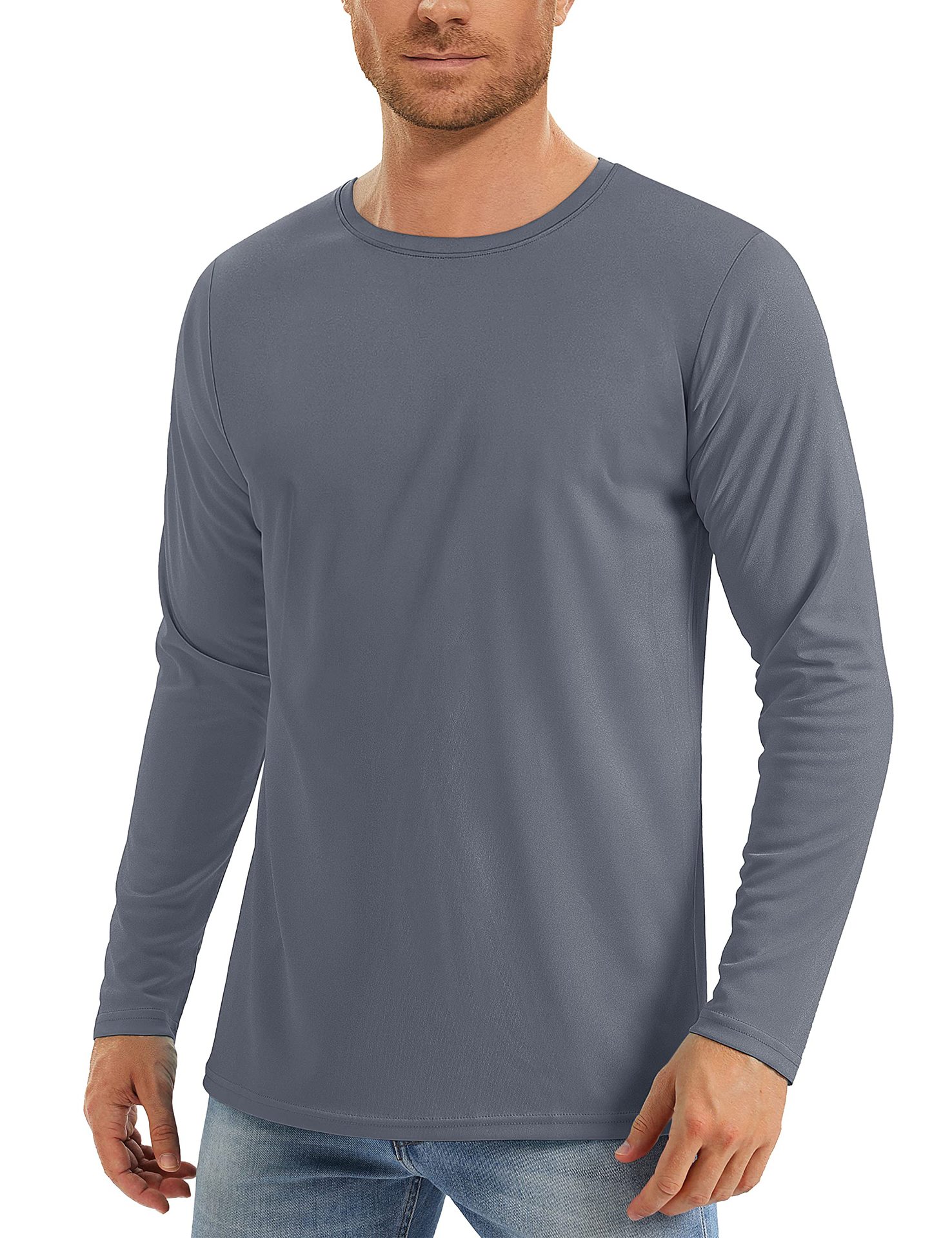 2025 Spring/Summer Men’s Long Sleeve Quick-Dry Sports T-Shirt