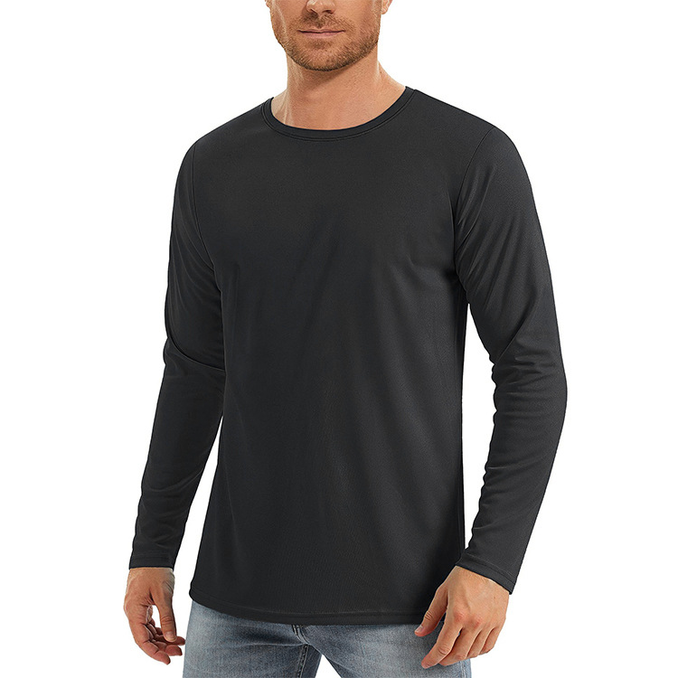 2025 Spring/Summer Men’s Long Sleeve Quick-Dry Sports T-Shirt