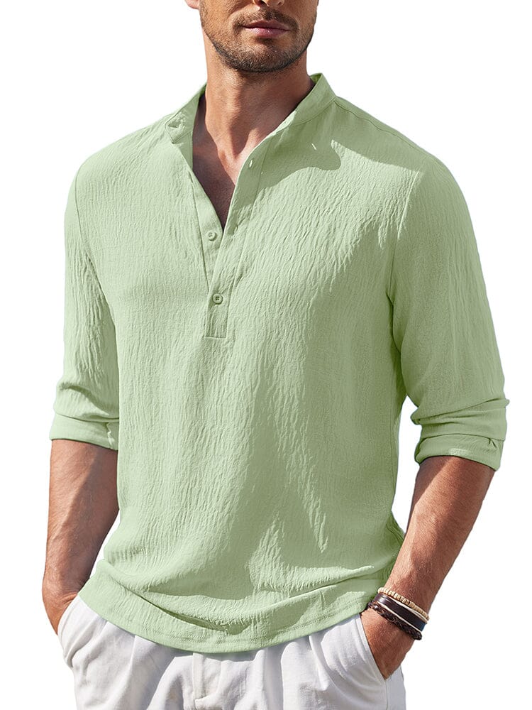 Casual Lightweight Henley Shirt