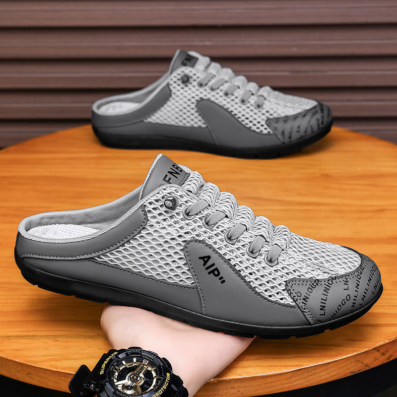 Mules en mesh respirant pour homme – Confort et facilité à enfiler