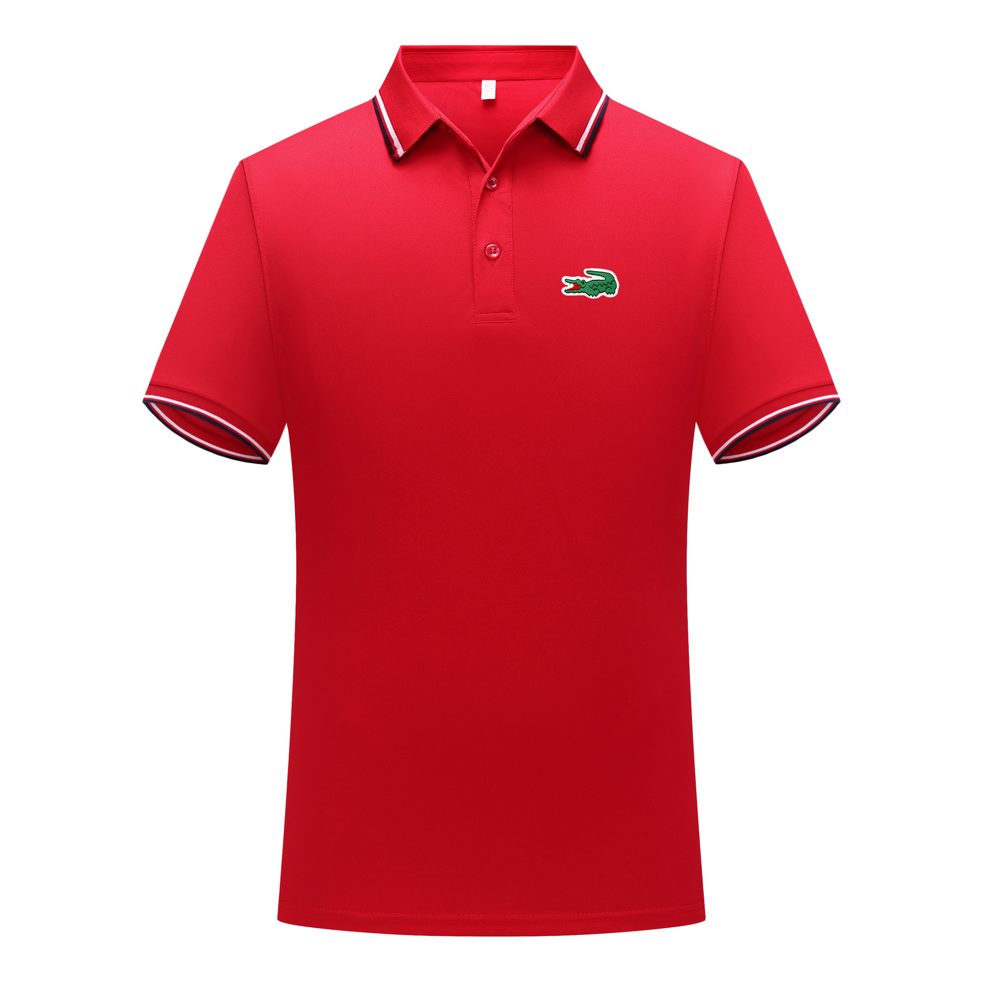 Broderie crocodile – Polo homme estival, élégant et décontracté pour les affaires