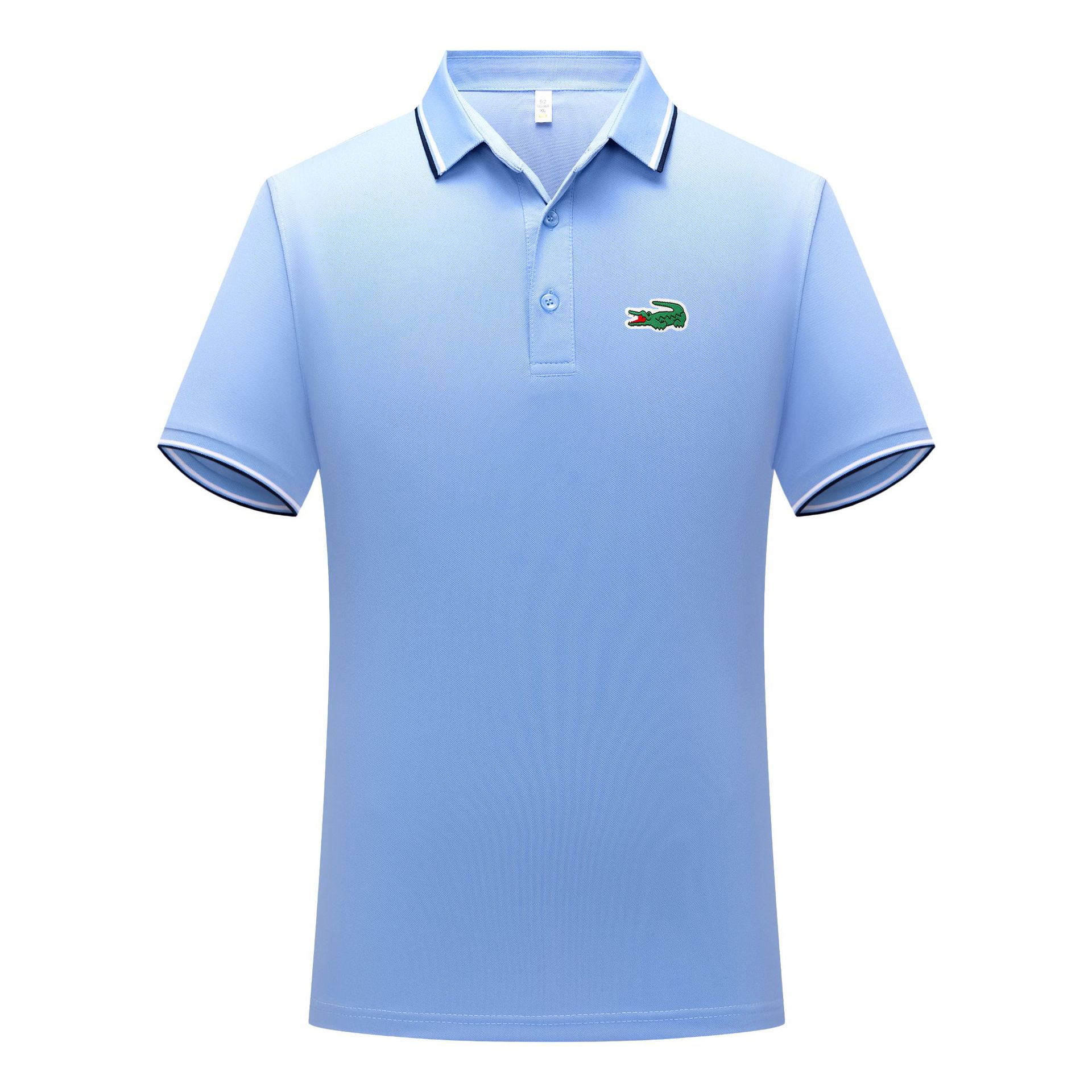 Broderie crocodile – Polo homme estival, élégant et décontracté pour les affaires