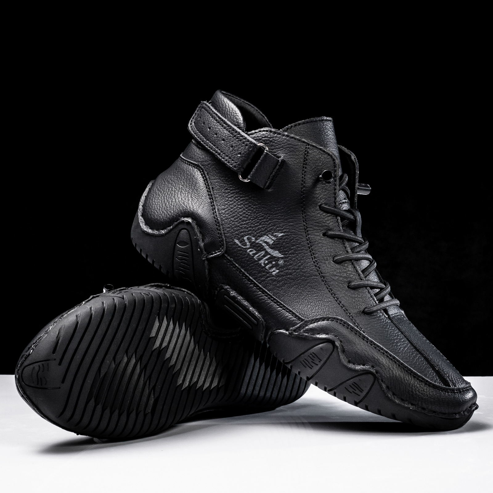 Chaussures de marche montantes imperméables Octopus pour hommes, à pied large