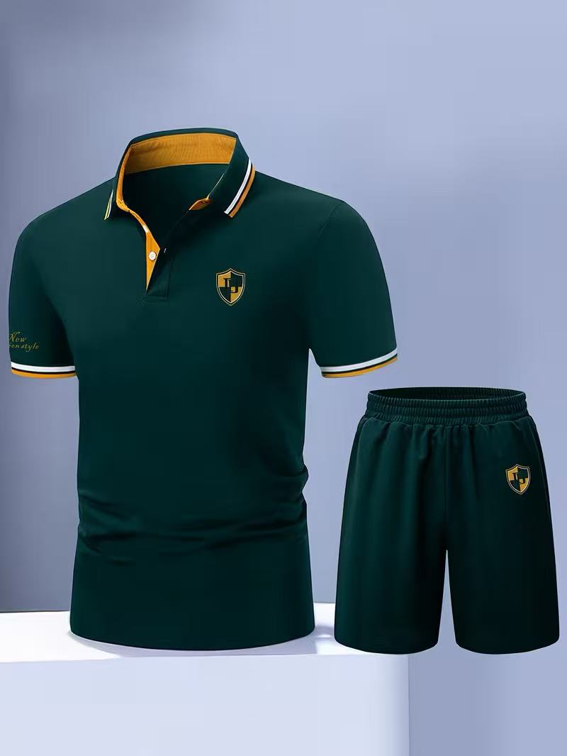 ⏰ Dernier jour : 50% de réduction ! 🔥-Ensemble été homme polo et short