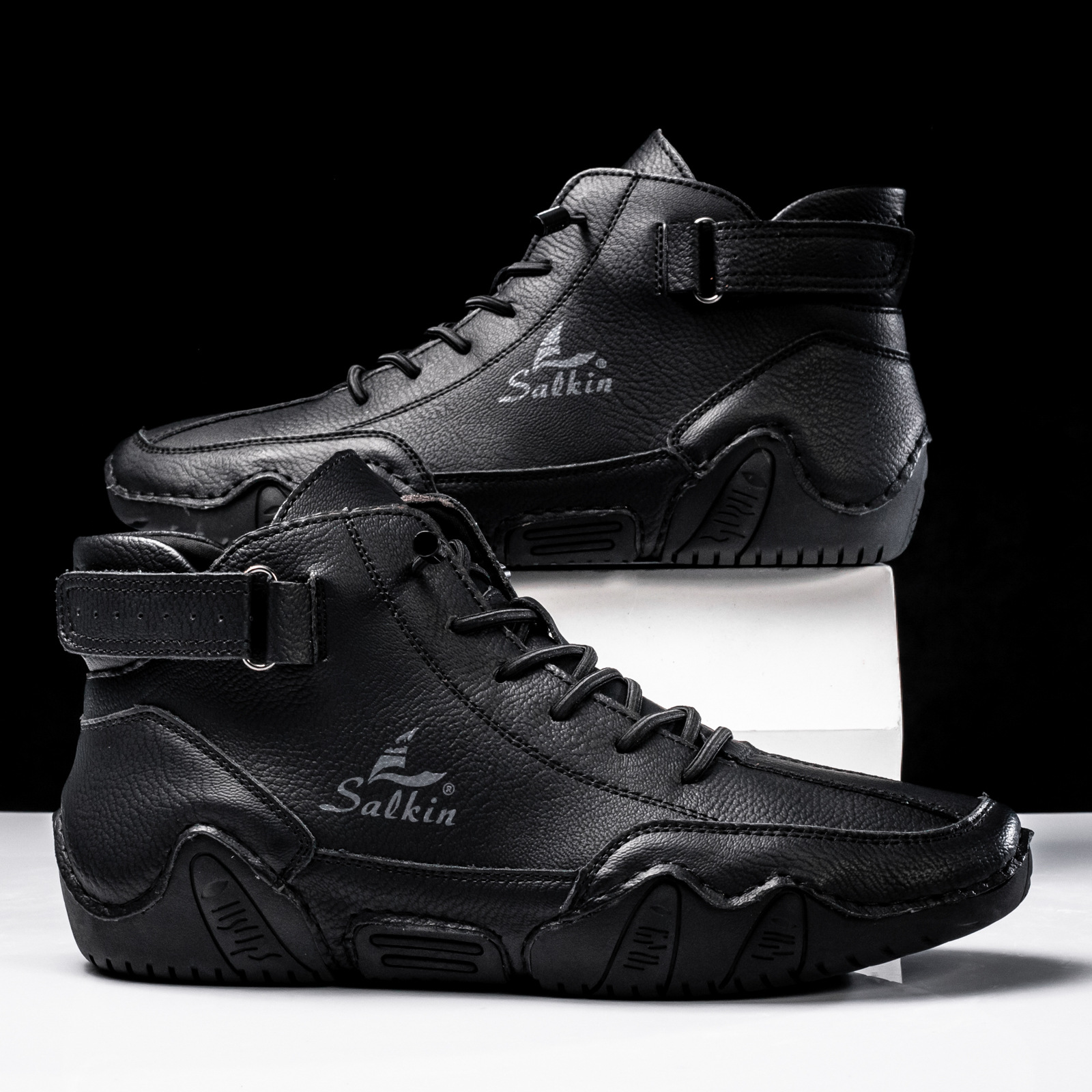Chaussures de marche montantes imperméables Octopus pour hommes, à pied large