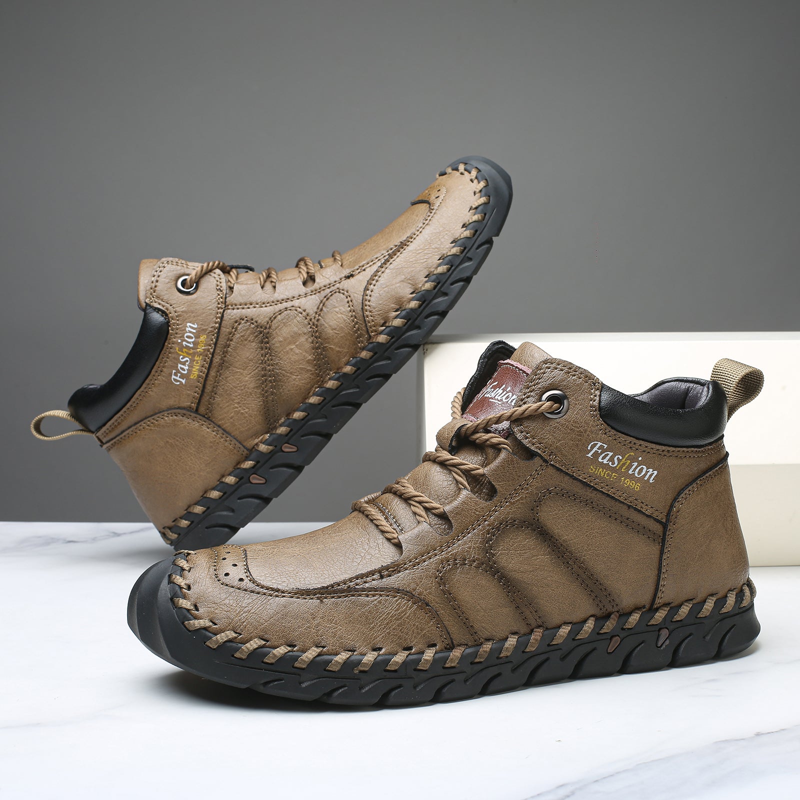 Last Day 60% OFF🔥⏱️Christmas Promotion⏱️🔥Men's Casual Leather Good Arch Support & Non-slip Outdoor  Breathable Walking Shoes