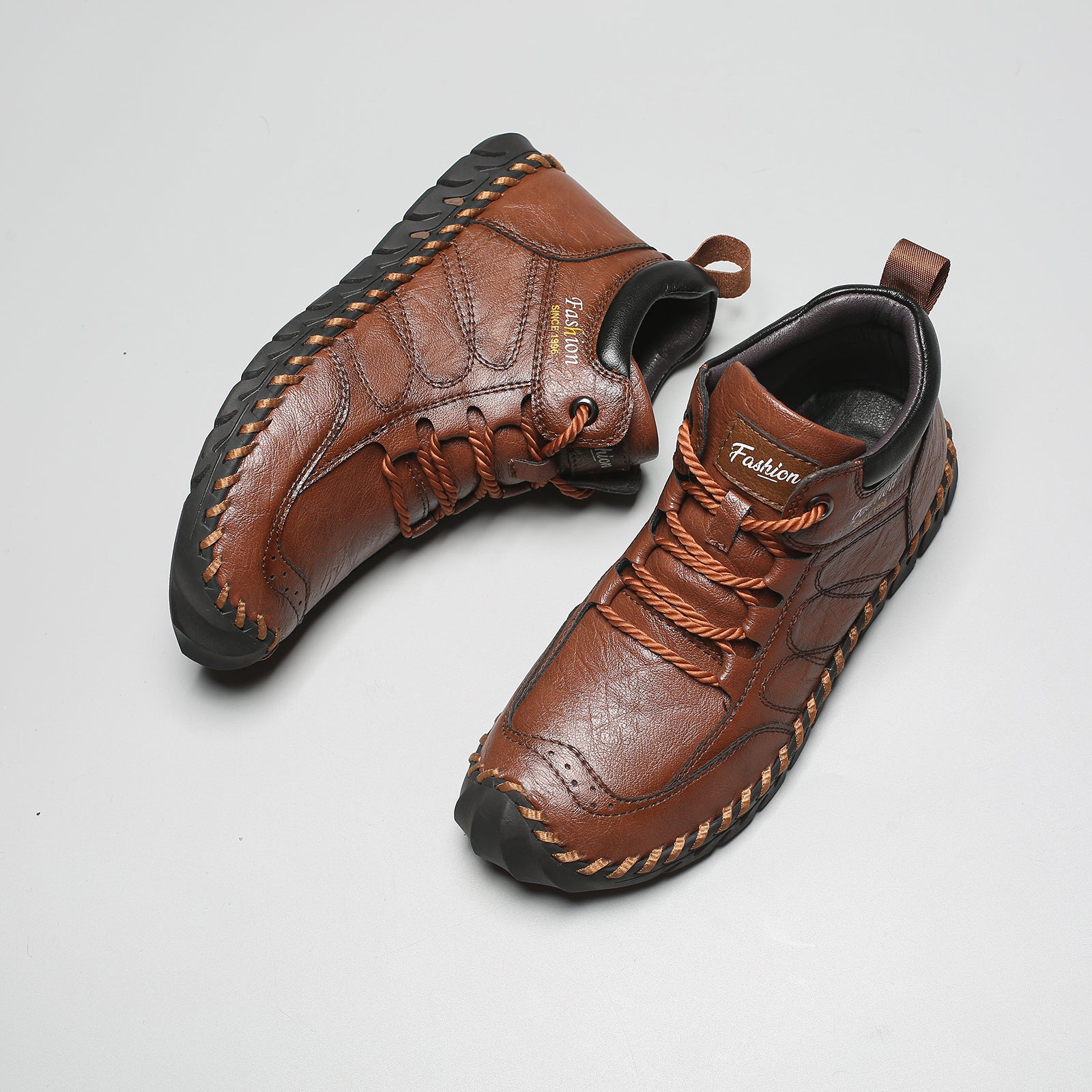 Last Day 60% OFF🔥⏱️Christmas Promotion⏱️🔥Men's Casual Leather Good Arch Support & Non-slip Outdoor  Breathable Walking Shoes