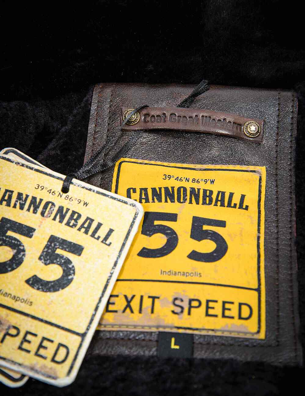 Grand Manteau Peacoat en Cuir Western d'Hiver Art. 709