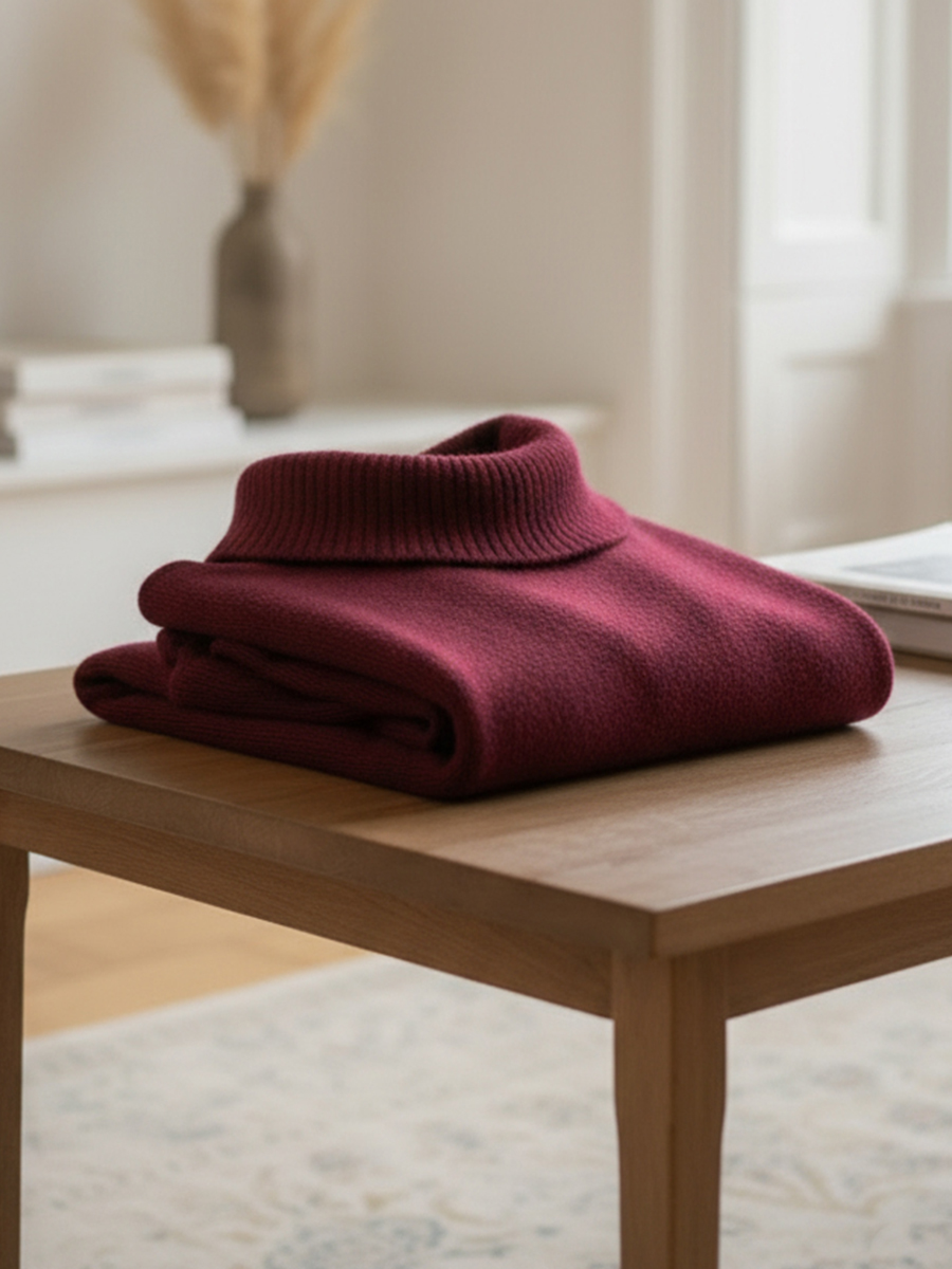 New Arrivals🔥 Women's Elegant Cowl Neck Soft Knit Long Sleeve Tunic Top - Relaxed Fit Fall Winter Pullover