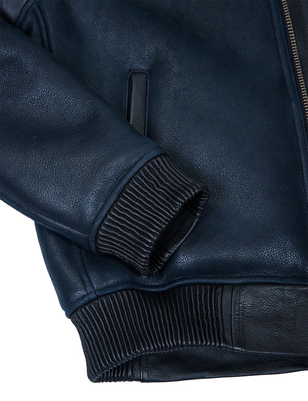 50% DE RÉDUCTION - VESTE DE VOL B-15 FAST EAGLE EN CUIR DE MOUTON BLEU MARINE [ÉPUISÉ]