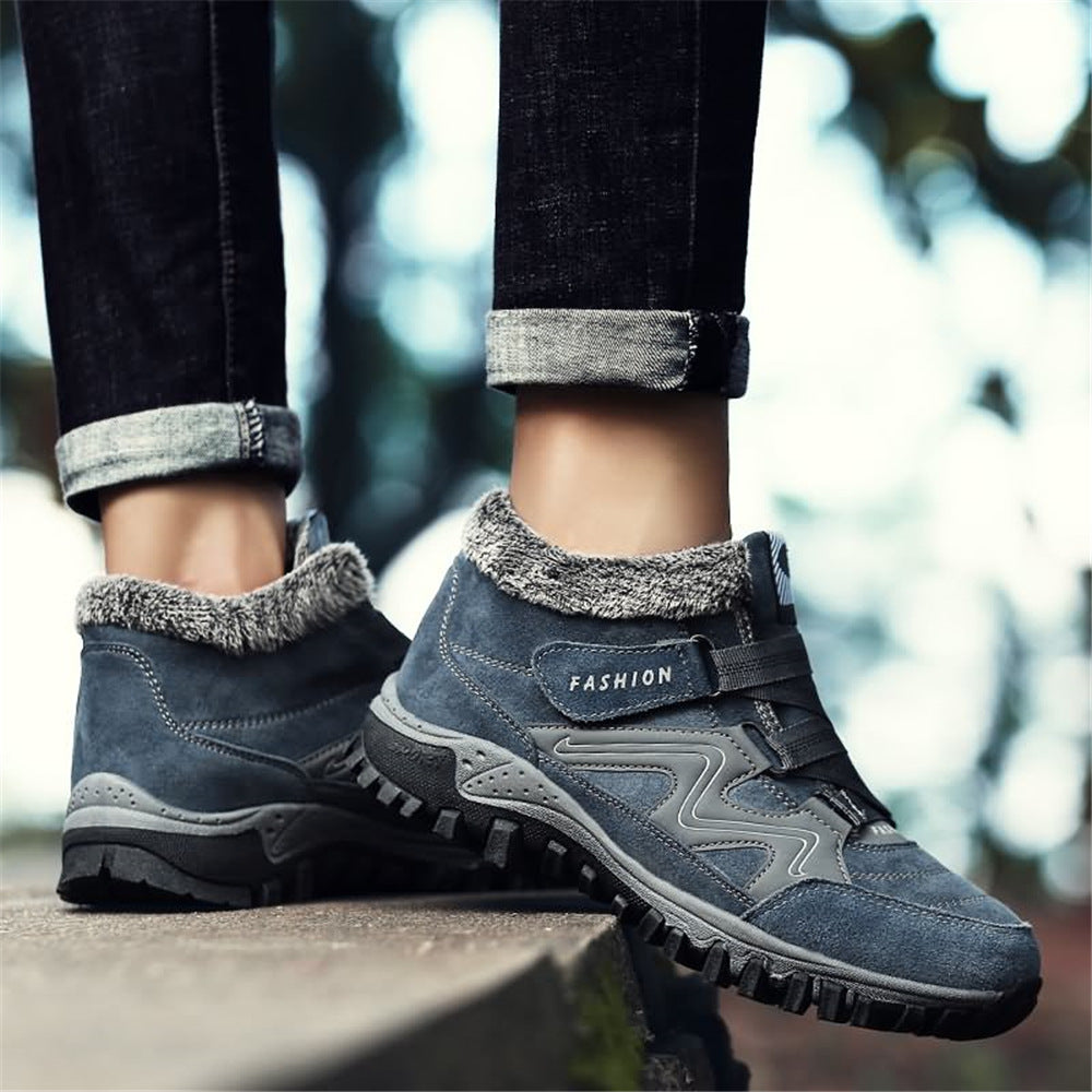 Outdoor Walking Shoes Winter Plus Velvet Warm Snow Hiking Boots