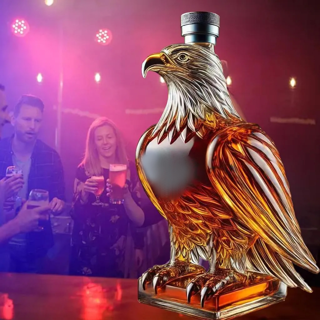 Bouteille de whisky en forme d’aigle