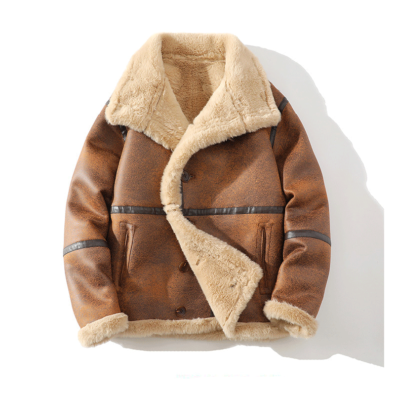 Veste en Cuir de Mouton pour Homme