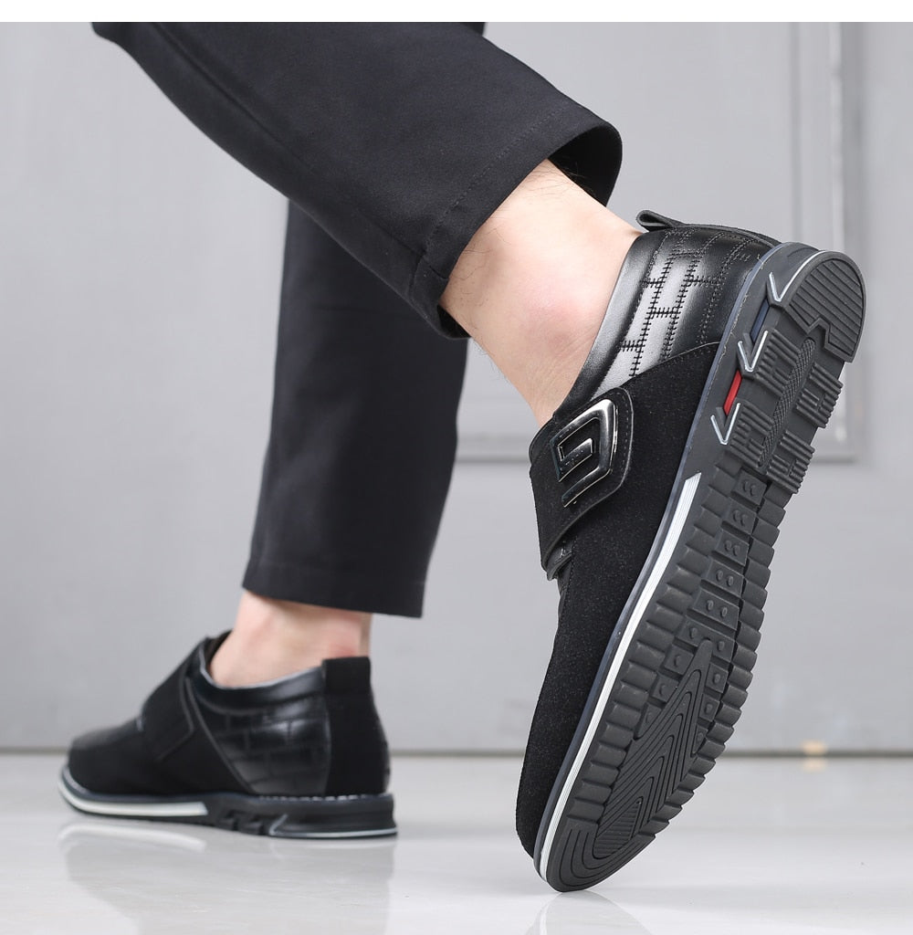 **Chaussures en cuir orthopédiques à velcro**