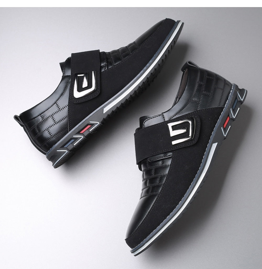 **Chaussures en cuir orthopédiques à velcro**