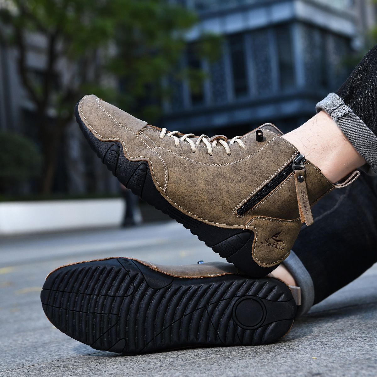 ⏰Dernier jour : 70 % de réduction ! 🔥 Chaussures minimalistes orthopédiques ergonomiques et imperméables pour hommes