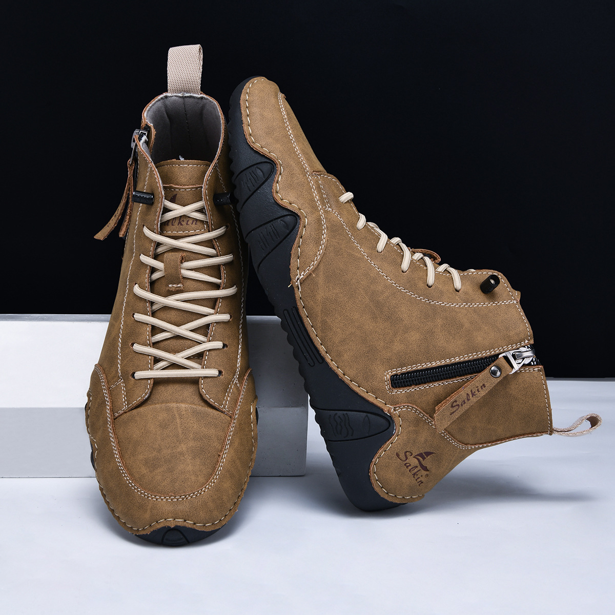 ⏰Dernier jour : 70 % de réduction ! 🔥 Chaussures minimalistes orthopédiques ergonomiques et imperméables pour hommes