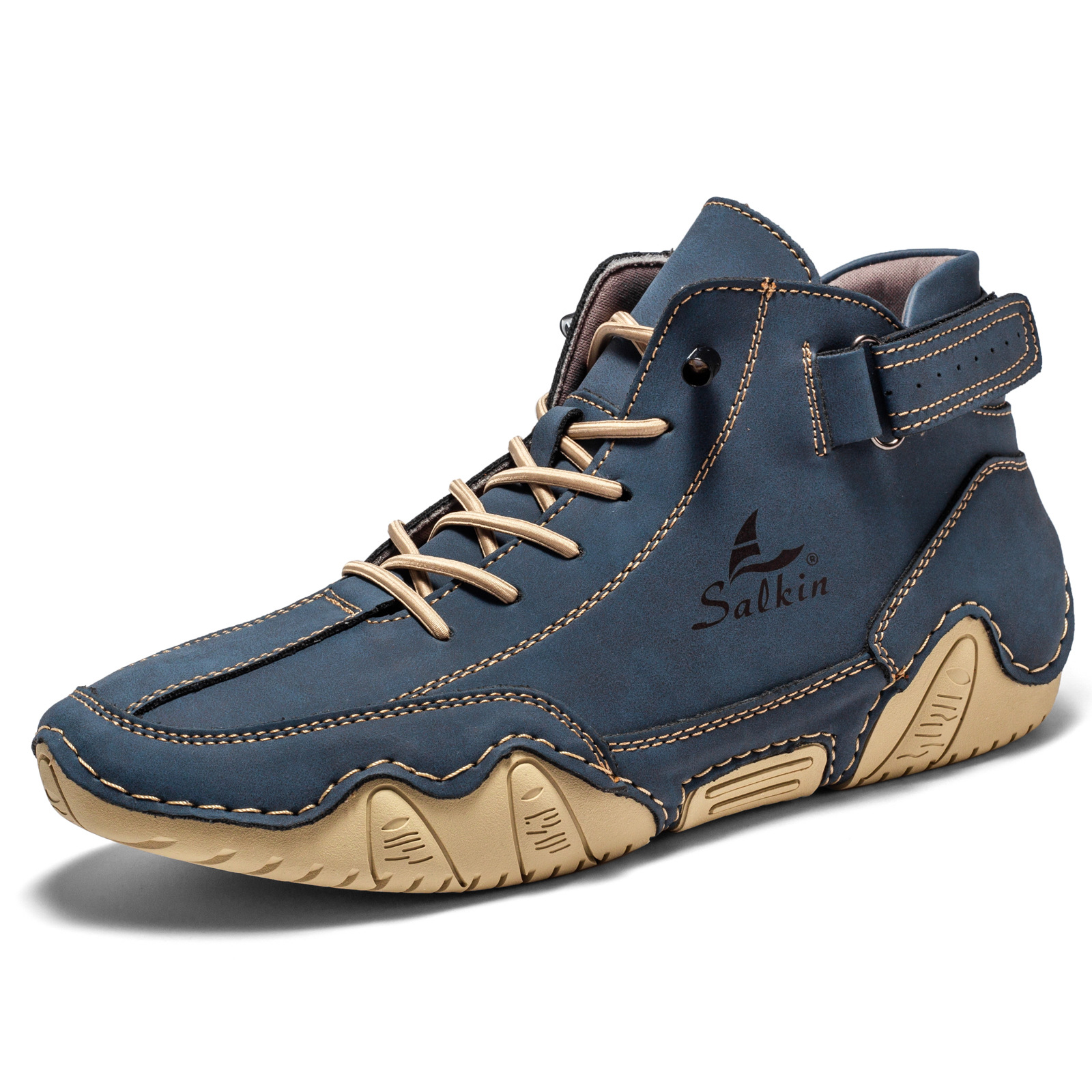 Chaussures de marche montantes imperméables Octopus pour hommes, à pied large