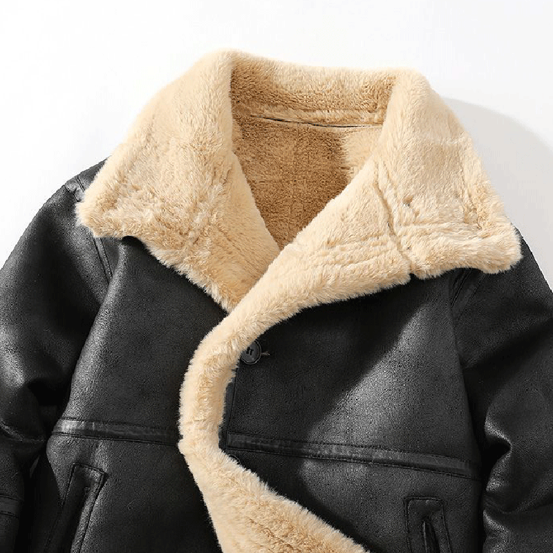 Veste en Cuir de Mouton pour Homme